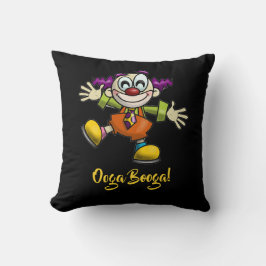 Tecknad Clown Ooga Booga Kudde