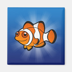 Tecknad Clownfisk Magnet