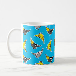 Tecknad Cockatiels Mönster Kaffemugg