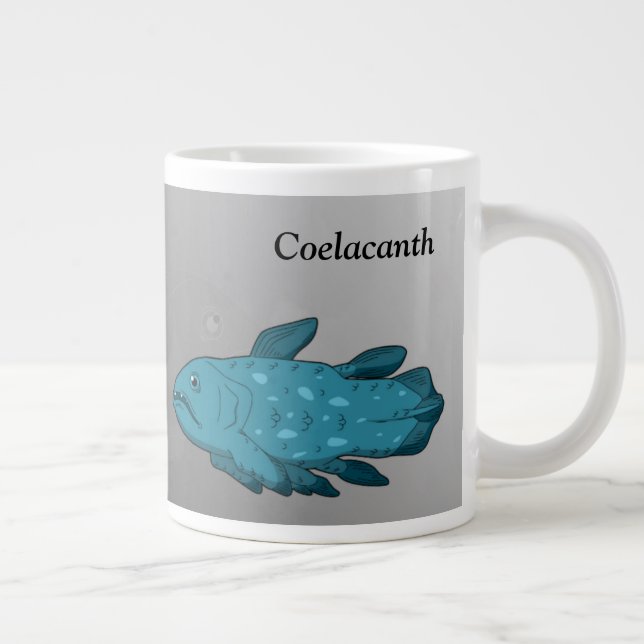 Tecknad Coelacanth Jumbo Mugg (Höger)