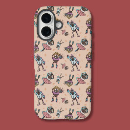 Tecknad Coffee Bean Dance Party