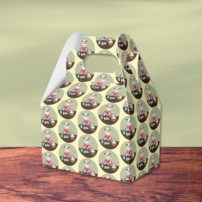 Tecknad comålarruta för Påskägg mönster Presentaskar (Skapare uppladdad)