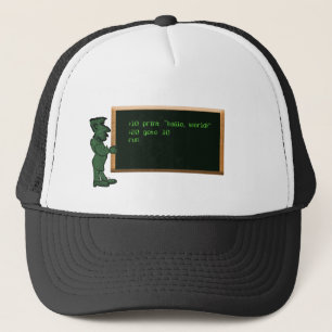 Tecknad Computer Science-lärare Keps