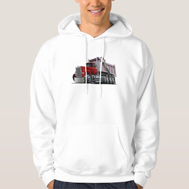 Tecknad coola lastbil hoodie (Framsida)