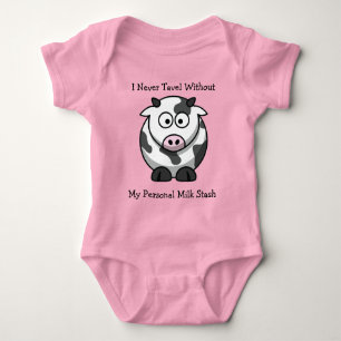 Tecknad Cow Baby Tee