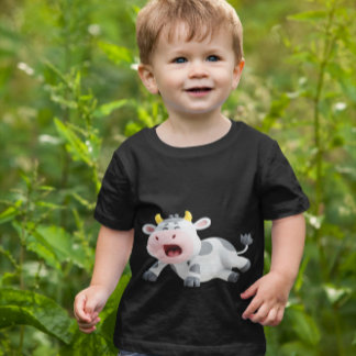 Tecknad Cow - Cute Tecknad Cow T Shirt