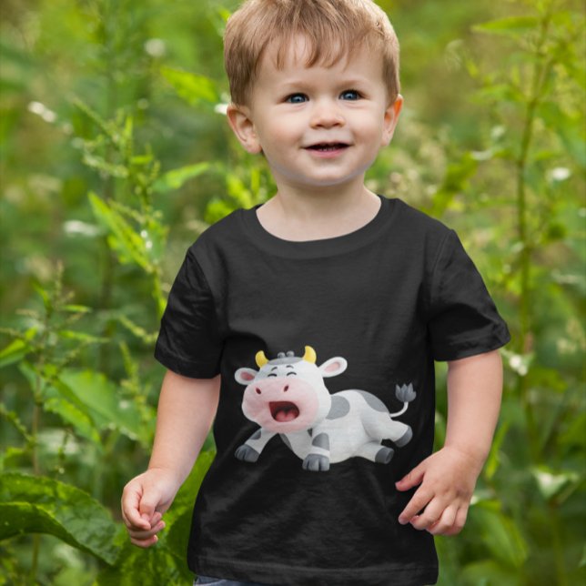 Tecknad Cow - Cute Tecknad Cow T Shirt (Skapare uppladdad)