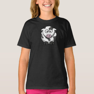 Tecknad Cow Girls T-Shirt