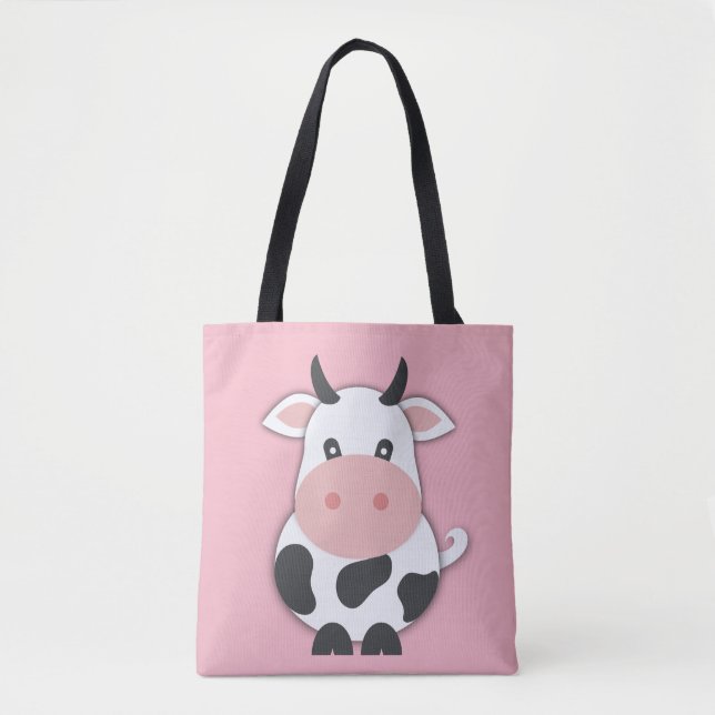 Tecknad Cow med häst Tygkasse (Framsida)