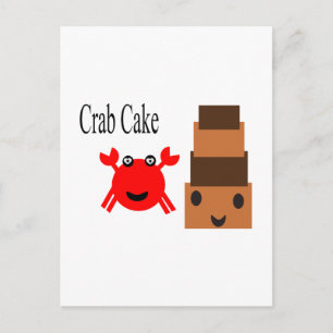 Tecknad Crab Cake 2.5s Vykort