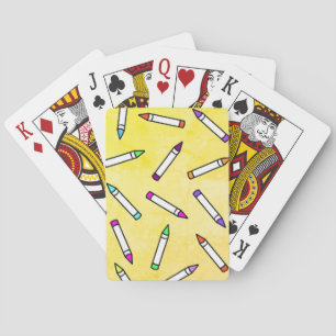 Tecknad Crayon Mönster Casinokort