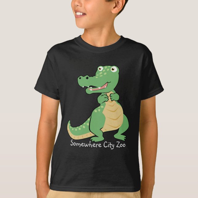 Tecknad Crokodile T-Shirt (Framsida)