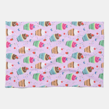 Tecknad cupaka mönster sötbakverk