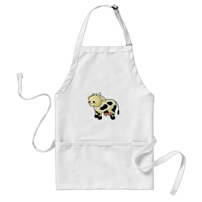 Tecknad Dairy Cow Apron Förkläde (Framsidan)
