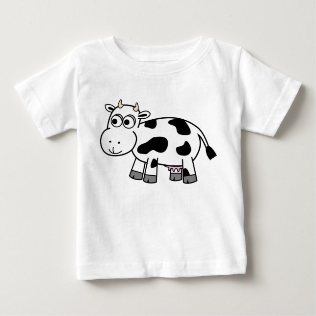 Tecknad Dairy Cow Shirt! Tee (Framsida)