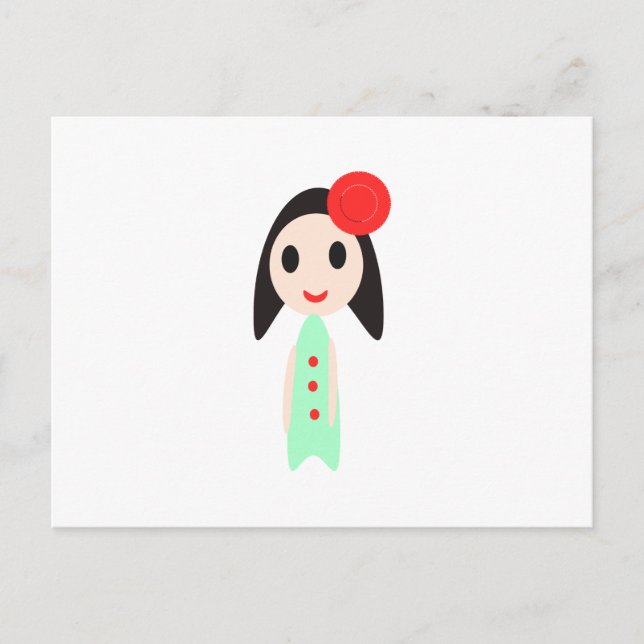 Tecknad dall vykort (Framsida)