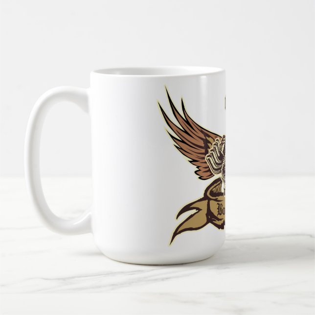 Tecknad dekorativ kudde kaffemugg (Vänster)