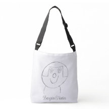 Tecknad design för Totebag-jägare