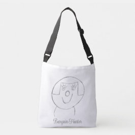 Tecknad design för Totebag-jägare  Axelväska