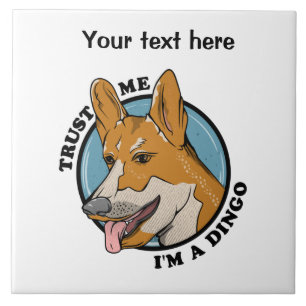Tecknad Dingo Kakelplatta