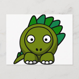 Tecknad Dinosaur Vykort