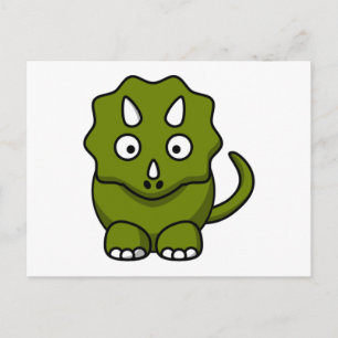 Tecknad Dinosaur Vykort