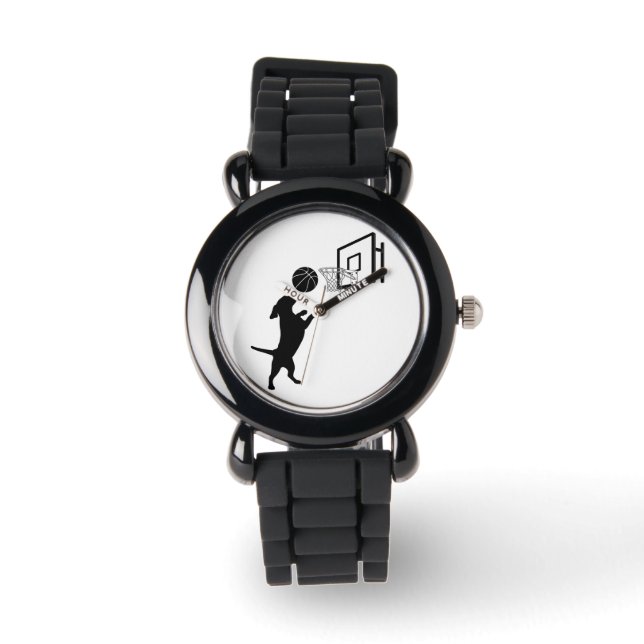 Tecknad djurbasket armbandsur (Framsida)