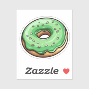 Tecknad donut klistermärken