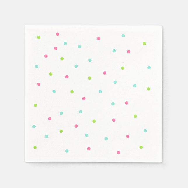 Tecknad Donuts Art Grattis på födelsedagen Art Don Pappersservett (Framsidan)