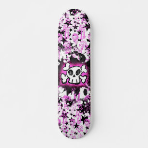 Tecknad Döskalle skateboard