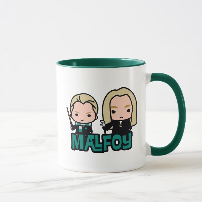 Tecknad Draco och Lucius Malfoy karaktärs konst Mugg (Höger)