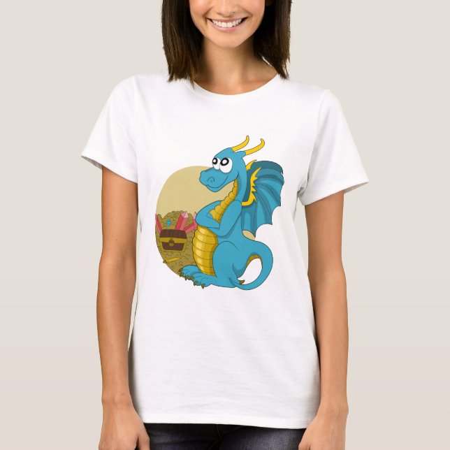 Tecknad drak T-Shirt (Framsida)