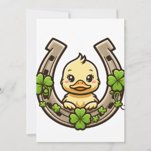 Tecknad Duckling om inbjudan till keltisk häst