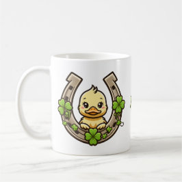 Tecknad Duckling på Celtic Horseshoe Mugg