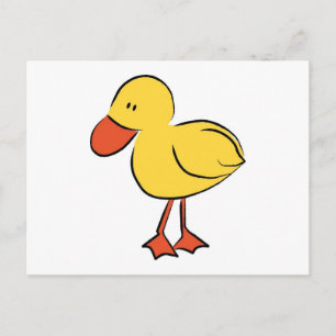 Tecknad Duckling Vykort