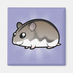 Tecknad dvärghamster magnet