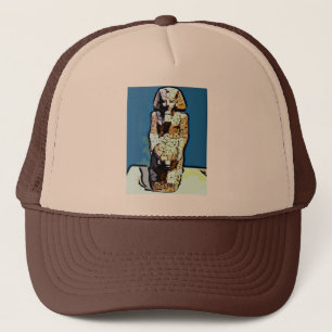 Tecknad Egyptian Statue Truckerkeps