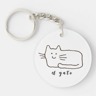 Tecknad El Gato Katt Ritning