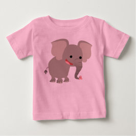 Tecknad Elephant Baby T-shirt