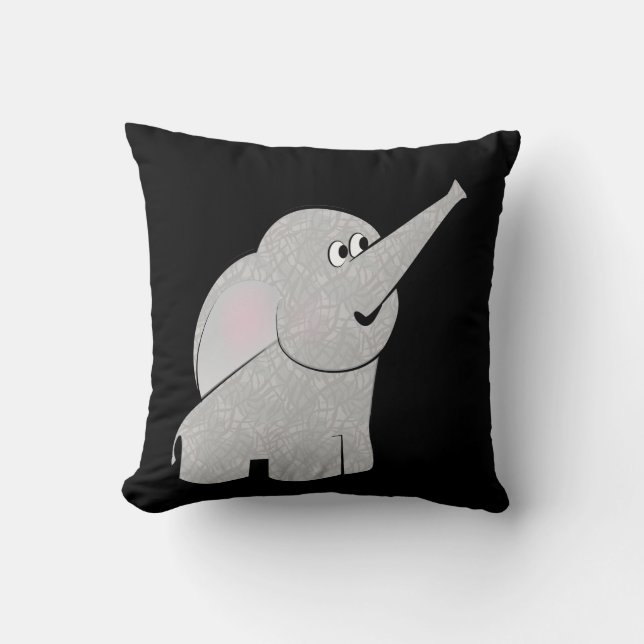 Tecknad Elephant - Critter Kudde (Framsida)