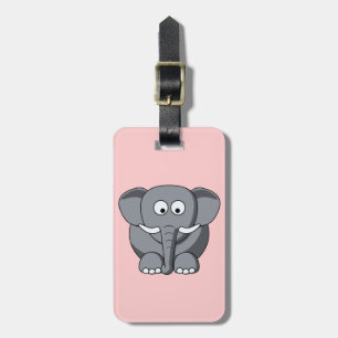 Tecknad Elephant lugage Märkre Bagagebricka