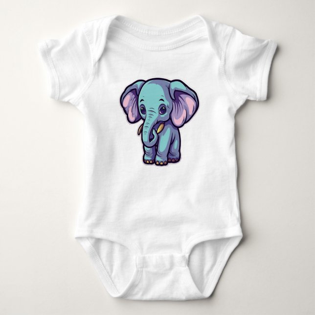 TECKNAD ELEPHANT T SHIRT (Framsida)