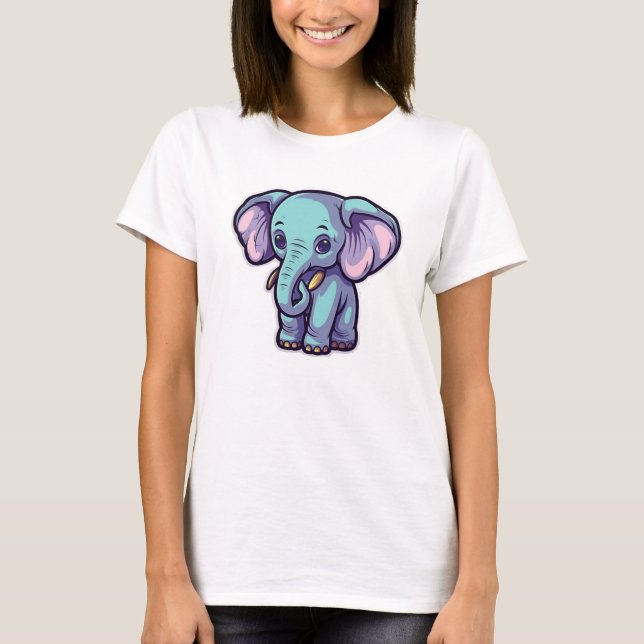 TECKNAD ELEPHANT T SHIRT (Framsida)