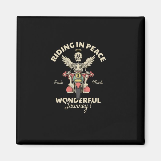 tecknad emblem för motorcykel för huvudängel magnet (Framsidan)