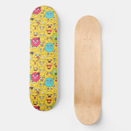Tecknad Emoji Mini Skateboard Bräda 18,5 Cm