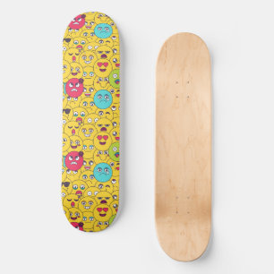 Tecknad Emoji Mini Skateboard Bräda 18,5 Cm