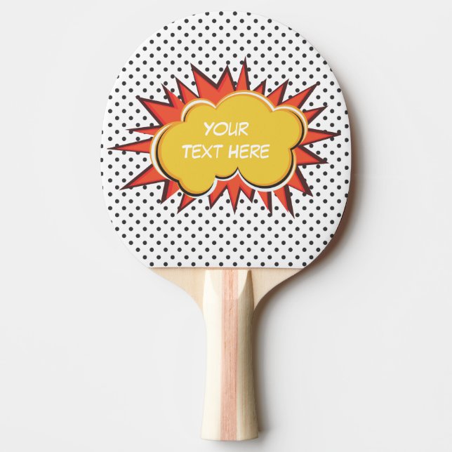Tecknad Explosion Pingisracket (Framsidan)