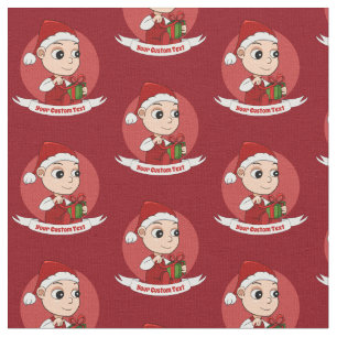 Tecknad Fabric baby i Cute jul Tyg