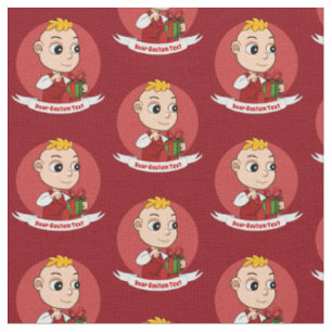 Tecknad Fabric baby i Cute jul Tyg