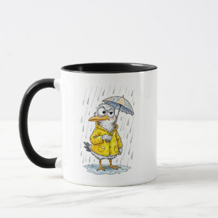 Tecknad Fågel Regnig Dagssyssla Mugg